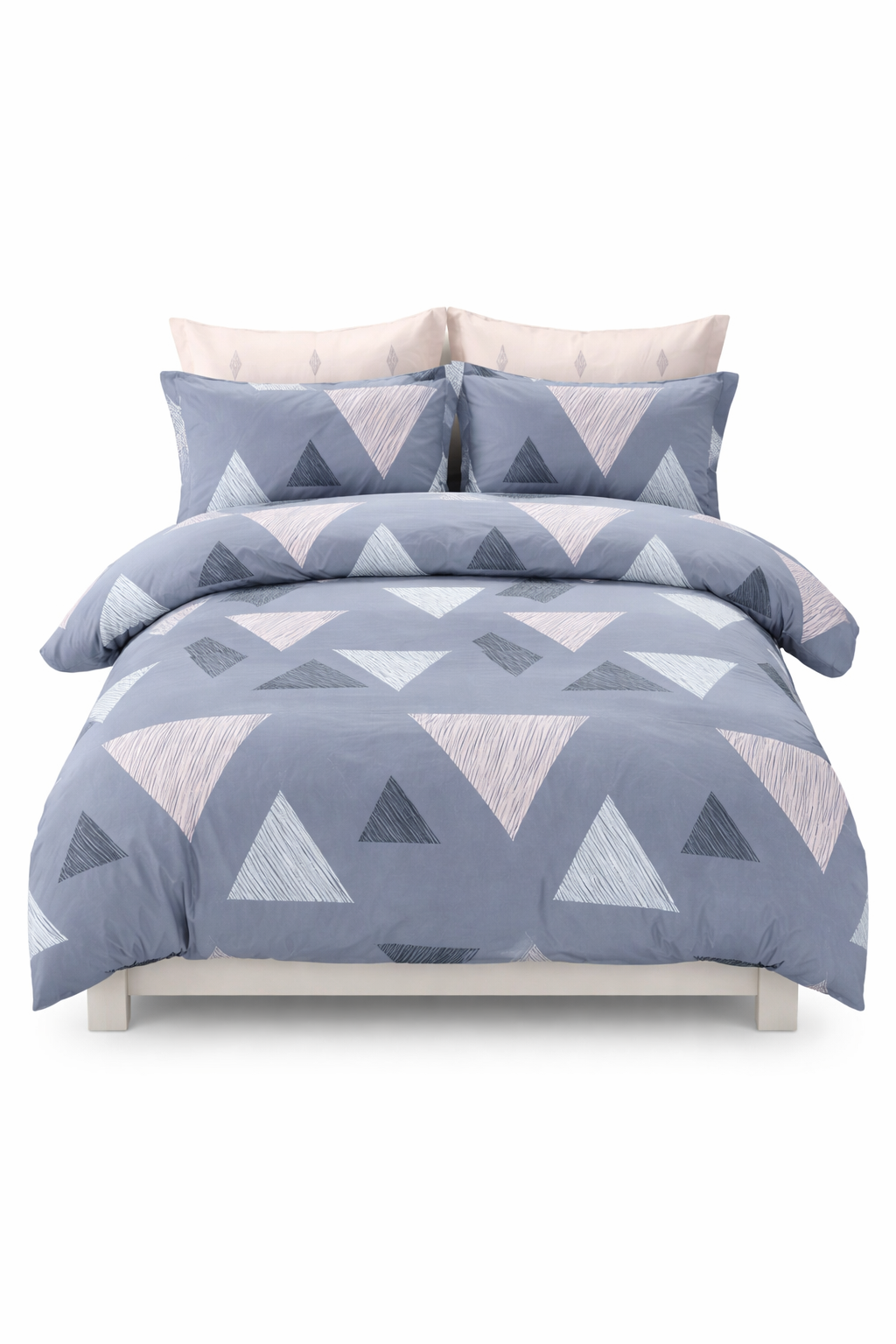 Denim Triangle Percale Set